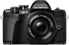 Olympus OM-D E-M10 Mark III Kit, Micro Four Thirds System Camera (16 Megapixel, 5-Axis Image Stabilisation, Electronic Viewfinder) + M.Zuiko 14-42 mm EZ Zoom Lens + M.Zuiko 40-150 mm Telezoom, Black