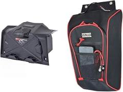 Goldfire RZR XP Accessories,Red Piping UTV Cab Pack Center Seat Storage Bag Tool Organizer Bag + Electronic Device Tablet GPS Holder Mount For UTV Polaris RZR PRO XP 2020-2021