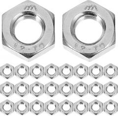 180pcs 304 Stainless Steel Hex Nuts M6 Lock Nuts Set for Electronic Products Industrial Fastening Hardware