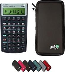 HP 10B II Plus/Hewlett Packard 10BII+ Financial Scientific Calculator + WYNGS Protective Case Black