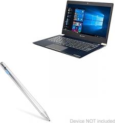 BoxWave Stylus Pen Compatible with Dynabook Portege X30 - AccuPoint Active Stylus, Electronic Stylus with Ultra Fine Tip - Metallic Silver