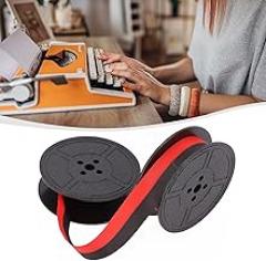 Nylon Typewriter Ribbon Set, Red and Black Ink Ribbon for Portable Typewriters and Calculators, Replacement Ribbon for Vintage Typewriters