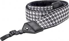 Insignia - Camera Strap Plush Faux Fur Lining - Black/White