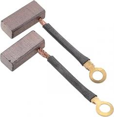 2pcs 6mm x 7.5mm x 18mm Carbon Brush - For Wiper Electric Motor - With Copper Wire Electrical Car Auto Mini Micro Spare Part Accessories Brushes Replacement Compatible Electronic Power Tool