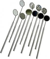 Dental Mouth Mirror #5 with Handle Stainless Steel Mouth Examination Dental Instrument (5)