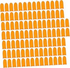 100pcs Anti-Slip Finger Sleeves Wear Resistant Rubber Protectors for Crafts Cooking and Electronics Repair Thickened Textured Finger Covers