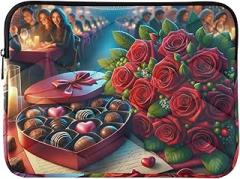 Laptop Cases 13, 13.3, 14 Inch Valentine Day Protective Case with Zipper Portable Electronic Device Cover