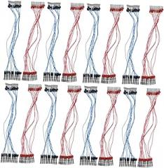 POPETPOP 20pcs Copper Alligator Clip Connection Wire Wires for Electronic Circuit Experiments for Students and Projects