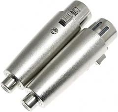 Maxmoral XLR to RCA Adapter Converter, 2PCS Metal Construction Connector for Microphone Audio Electronics