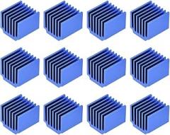 uxcell Electronic Cooler Heatsink for Stepper Motor, 3D Printer 15x14.5x13mm Blue 12pcs