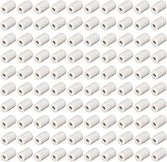 uxcell 100pcs 1mm Dia Ceramic Tube Insulated Electronic Wire Bundle Heat Insulation Protection Single Bore