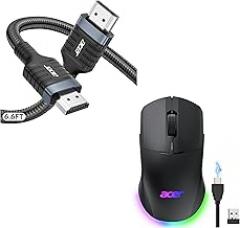 acer 8K HDMI 2.1 Cable 6.6FT Bundle with Dual Mode Gaming Mouse