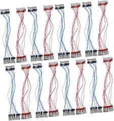 STOBOK 1set Alligator Clip Connection Wires Copper Testing Wire for Electronic Circuits Durable and Practical for Student Experiments 20pcs