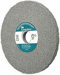 Scotch-Brite(TM) EXL Non-Woven Deburring Wheel, Silicon Carbide, 6000 RPM, 6 Inch x 1/2 Inch x 1 Inch, 8S Fine Grit (Pack of 1)