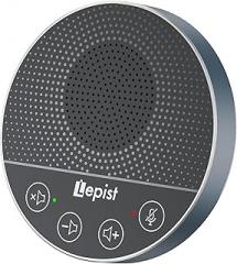 USB Speakerphone,Conference Microphone for Home Office, Omnidirectional Desktop PC Speaker with 360° Voice Pickup, Noise Cancelling, Plug & Play for Zoom/Teams/Skype, Webinar,Online Classes