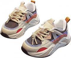 Generic Spring and Summer New Multi Color Contrast Mesh Breathable Lightweight Anti Slip Children's Infant Tennis Shoes