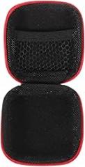 Kisangel Portable Eva Earbuds Case Holder Travel Organizer Pouch for Earbud Storage and Cable Management Red Carrying Case for Electronics Accessories