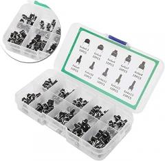 Tact Switch, Tactile Push Button Micro Momentary Switch, 6x6 mm 4 pin 100Pcs Kit Assortment, Pushbutton Switches Mini Dip Touch Switch for Breadboard PCB Electronic Circuit Board