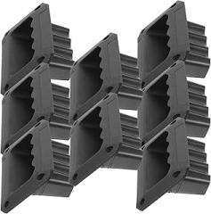 FRCOLOR 8pcs Black Plastic Speaker Replacement Handles for Amplifier Cabinets Speaker Grip Side Carry Handles for Stage Use