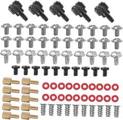Computer Case Screw Kit Sturdy Electronic Screws Knurled Thumbscrews 1 Set for Computer Repair and Chassis Assembly