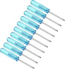 Tiny Phillips Screwdriver, 1.6mm Size 45mm Length, Steel Cross Head Screw Driver with Non-Slip Grip - (Applications: for Eyeglasses Watches Electronics Computer), 10pieces