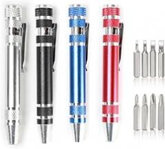 8 in 1 Screwdriver set Multitool Handy Tool Magnetic Screwdriver Precision Function for Mini Gadgets Portable Screwdriver Set Lightweight Repair Tool for Electronics Home and Automotive (silver)