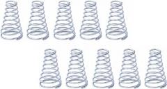 10pcs Release Small Spring Taper, 0.3/0.5/0.7/0.8mm Wire Diameter Compressed Tower Spring, Small Stainless Steel Sliver Spring Taper Spring, 10pcs Small Springs Compression(Size:0.8x12-20x30mm)
