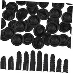 200pcs Static Finger Covers Wear and Elastic Design for Electronic Assembly Conductive Protectors for Environments