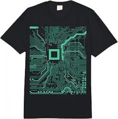 Computer Circuit Board Tech Programmer Computer Circuit Board Electronics Technician Comfort Colors Adult Heavyweight T-Shirt
