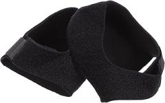 Milisten Anti-Slip Silicone Heel Pads with Holes Soft Breathable Heel Protectors 2pcs Black Size S (36-40) Cushions and Shoe Slip Prevention