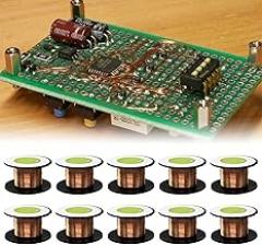 Enameled Copper Wire 10 Rolls, Diameter 0.1mm, Length 12m/roll, Winding Magnet Copper Solder Wire, Electronics Repair, for Connecting or Soldering Purpose of Motherboard/Transformer Inductors