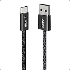 Anker Zolo USB to USB C Cable, Seamless CarPlay Connection Durable and Braided Type C Cable, Premium Look with Slim Connector, for iPhone 17/16 Series, iPad Pro, and More (Black, 3.3FT)