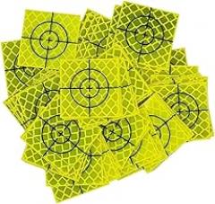 100pcs Fluorescent yellow-green Reflector Sheet 30 x 30 mm Reflective target FOR total station