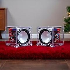 Gikfun Upgraded USB Mini Amplifier Electronic Transparent Stereo Speaker Box Sound Amplifier DIY Kit for Arduino EK1918