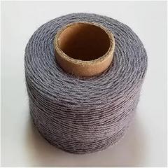 Colored Linen Thread 120m/roll Hemp Rope for Sewing Knitting Embroidery Crochet Accessories DIY (Color : Dark Gray)