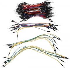 130pcs Breadboard Jumper Wires Kit Male to Male Enameled Wires for Electronics Prototyping Multicolored Solderless Flexible Design for DIY Projects and Automotive Wiring