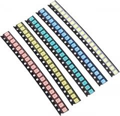 3528 1210 SMD LED Kit 100pcs 5 Colors SMD LED Diode Lights Kit Super Bright Lighting Bulb Lamps,Electronics Components Light,Emitting Diodes (Mini Chip 0.12 x 0.1 inch)