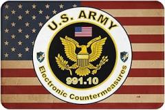 US Army MOS 991 Electronic Counter Measures Door Mat Anti Slip Indoor and Outdoor Door Mats 16x24in