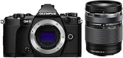 Olympus OM-D E-M5 Mark II Kit, Micro Four Thirds System Camera (16.1 Megapixel, 5-Axis Image Stabilisation, Electronic Viewfinder) + M.Zuiko Digital ED 14-150 mm F4-5.6 Zoom Lens, Black