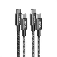 Anker USB C to USB C Cable, 2-Pack 3.3 FT (1 m) Type C 100W Fast Charging Cable for iPhone 17 Series, MacBook Pro 2020, Pixel, and More (Black, Not for Video Output)