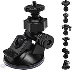 Sportway S30 Dash Cam Suction Mount (2nd Gen) with 10pcs Joints for REXING,Z-Edge,Old Shark,YI,KDLINKS,Falcon Zero,Transcend,Crosstour,VANTRUE,GoPro Hero and Most Other Dash Cameras DVR GPS