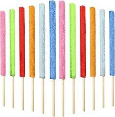 Detail Duster Sticks, Mini Detail Dusters, 12 Pcs Microfiber Crevice Cleaning Brush Tool, Small Dusters Brush, Duster Sticks for Cleaning Home Corner Car Windows Gap Deep Cup(6 Colors)