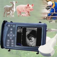 Portable Veterinary Digital B-Ultrasound Scanner - 3.5MHz/6.5MHz Probe, Multi-Function Veterinary Ultrasound Machine, for Pregnancy Detection in Pigs,cattle, horses, Sheep (3.5MHz-Electronic probe)