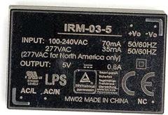 IRM-03-5 AC-DC Converter Module 3W 5V 0.6A Power Supply for Industrial Automation Equipment and Handheld Electronic Devices with Universal 85-305VAC Input