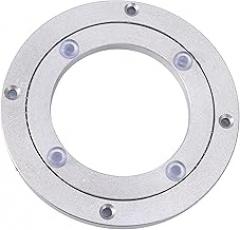 Table Bearing Durable Rotating Tray for Cake Decorations Electronic Repair, Heavy Duty Aluminium Alloy Turntable for Home Kitchen Catering Services (4 inches*H8.5MM)
