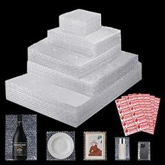120 Pcs 5 Sizes Bubble Wrap Pouches with 60 Fragile Stickers, Pre-Sorted Sizes Cushioning Bubble Wrap Bags for Packing,Moving Supplies，Dishes, Electronics & Storage