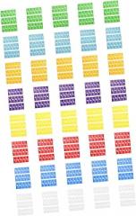 DOITOOL 40sheets Cord Labels Self-Adhesive Cable Tags for Electronics Organize Cables for Use