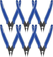6Pcs 5 Inch Micro Wire Flush Cutters, Precision Plastic Model Flush Cutter Side Cutting Pliers, Ultra Sharp Flush Nippers Tool For Electronics Industry/Jewelry Processing/Hobby Model Making