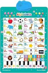 Electronic Alphabet Wall Chart for Ages 1-6 Boys Girls, Interactive Touch Learning Alphabet Poster Educational Toy for Home School Kindergarden Nursery