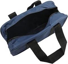 Tool Bag for Electrician Carpenter Repair, Handy Tool Organizer Storage Pouch with Zipper, Compact Lightweight Handheld Bag for Home, Travel, Art, Electronics - Black(A)